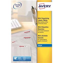 AVERY MPLABELS I/JET 46X11.1WHT J8657-25