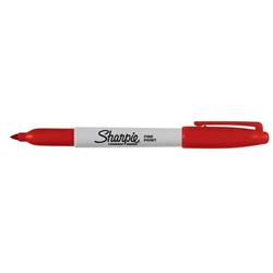 SHARPIE FINE PERM MKR RED S0810940 PK12