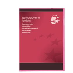 5 STAR OFFICE PP FOLDER RED PK25 5 STAR OFFICE PP FOLDER RED PK25