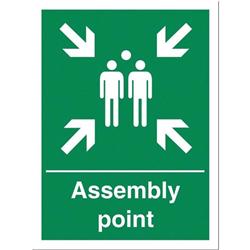 FIRE ASSEMBLY POINT 400X600MM KS009PVC FIRE ASSEMBLY POINT 400X600MM KS009PVC