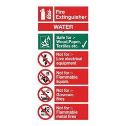 WATER EXTINGUISHER 100X200MM FF091SAV WATER EXTINGUISHER 100X200MM FF091SAV
