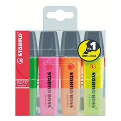 STABILO BOSS HIGHLIGHTER ASST 70/4 PK4 STABILO BOSS HIGHLIGHTER ASST 70/4 PK4