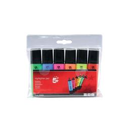 5 STAR OFFICE HIGHLIGHTER ASSORTED PK6 5 STAR OFFICE HIGHLIGHTER ASSORTED PK6