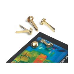 PAPER FASTENERS BRASSED STEEL 13MM BX200