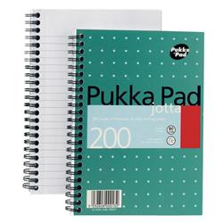 PUKKAPAD A5 W/BOUND N/BK 200PG JM021 PK3