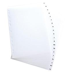 ELBA MYLAR INDEX A-Z A4 WHITE 100204596 ELBA MYLAR INDEX A-Z A4 WHITE 100204596