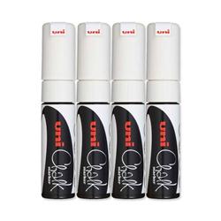 UNI CHALK MKR BRD CHISTIP PWE-8K WHT PK4 UNI CHALK MKR BRD CHISTIP PWE-8K WHT PK4