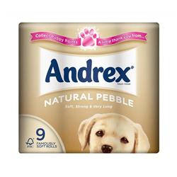 ANDREX T/ROLL NATURAL PEBBLE PK9
