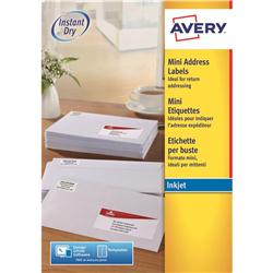AVERY INKJET LABEL 65/SHT WHT J8651-100