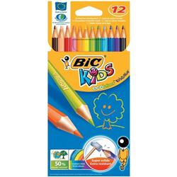 BIC KIDS ECO COLOUR PENCILS WALLET PK12 BIC KIDS ECO COLOUR PENCILS WALLET PK12