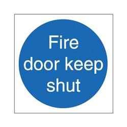FIRE DOOR KEEP SHUT PK5 M014PVC