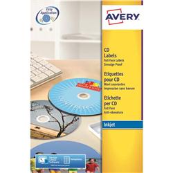 AVERY LABELS CD INKJET 117MM J8676-25