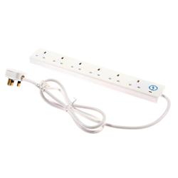SURGE 6 WAY 2 METRE TRAILING SOCKET SURGE 6 WAY 2 METRE TRAILING SOCKET