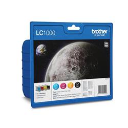 BROTHER LC1000 CMYK VALUE PACK BROTHER LC1000 CMYK VALUE PACK