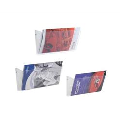 LIT WALL POCKETS LCAP A4 CRYSTAL PK3