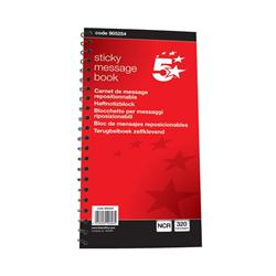 5 STAR STICKY MESSAGE BOOKS 80 PAGE