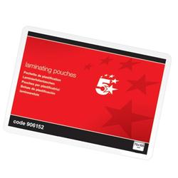 5 STAR LAM POUCH 250MIC 72X103MM PK100
