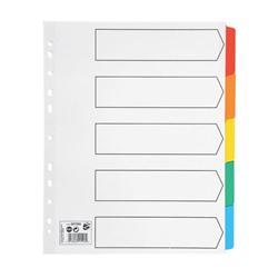 5 STAR DIVIDER 5PT MYLAR M/COL TABS A4+ 5 STAR DIVIDER 5PT MYLAR M/COL TABS A4+
