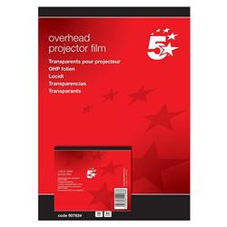 5 STAR OHP LASER COLOUR FILM PK50
