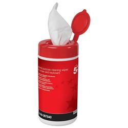 5 STAR OFFICE GENPURP WIPES TUB 100SHTS 5 STAR OFFICE GENPURP WIPES TUB 100SHTS