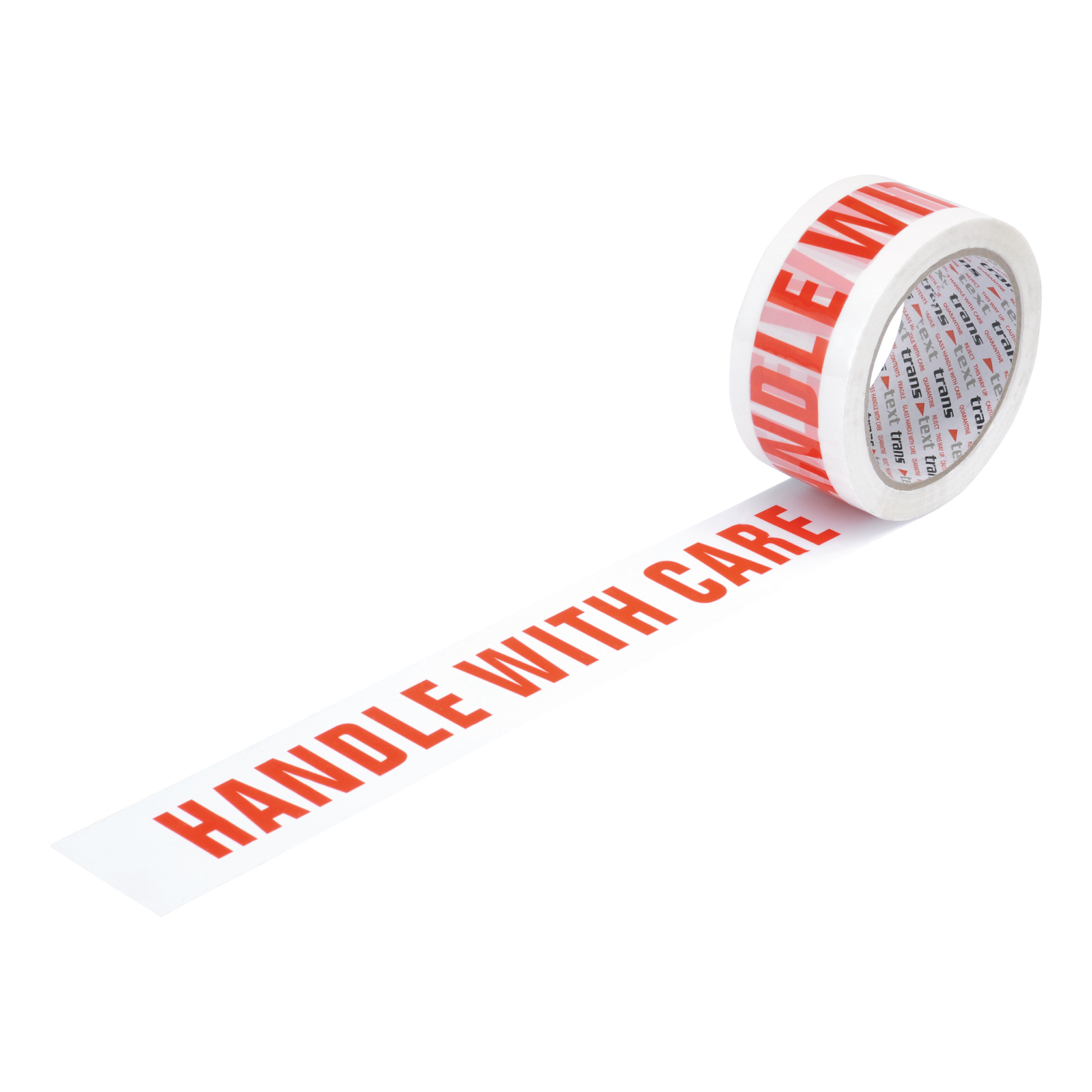 5 STAR HANDLE WITH CARE TAPE RED ON WHTE