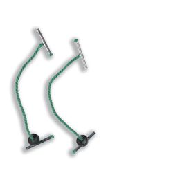 5 STAR METAL TAIL TAGS 63MM GREEN PK100