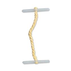 5 STAR YELLW PLAST TREAS TAG 51MM PK100