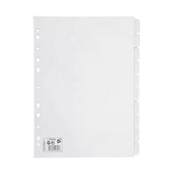 5 STAR DIVIDERS 10 PART A4 WHITE PK10 5 STAR DIVIDERS 10 PART A4 WHITE PK10