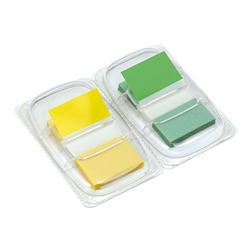 5 STAR INDEX FLAG GRN & YLLW 25MM PK2 5 STAR INDEX FLAG GRN & YLLW 25MM PK2