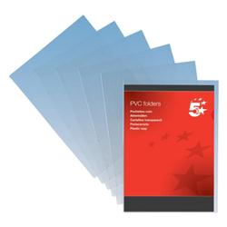 5 STAR ELITE PVC FOLDER CLEAR PK100 5 STAR ELITE PVC FOLDER CLEAR PK100