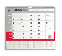 Epower 5 Star 15 A3 Wall Calendar