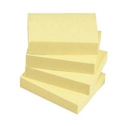 5 STAR ECO RECYCLED NOTES 38X51MM YELLOW