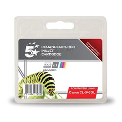 5 STAR CANON INKJET TRICOLOUR CL-546XL 5 STAR CANON INKJET TRICOLOUR CL-546XL