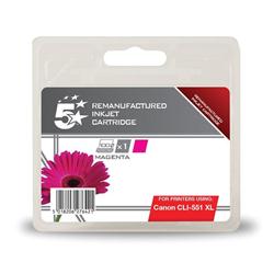 5 STAR CANON INKJET MAGENTA CLI-551XL 5 STAR CANON INKJET MAGENTA CLI-551XL