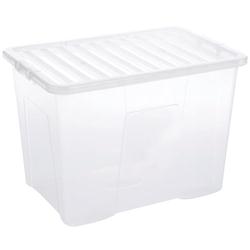 5 STAR STORAGE BOX PLASTIC 80L CLEAR 5 STAR STORAGE BOX PLASTIC 80L CLEAR