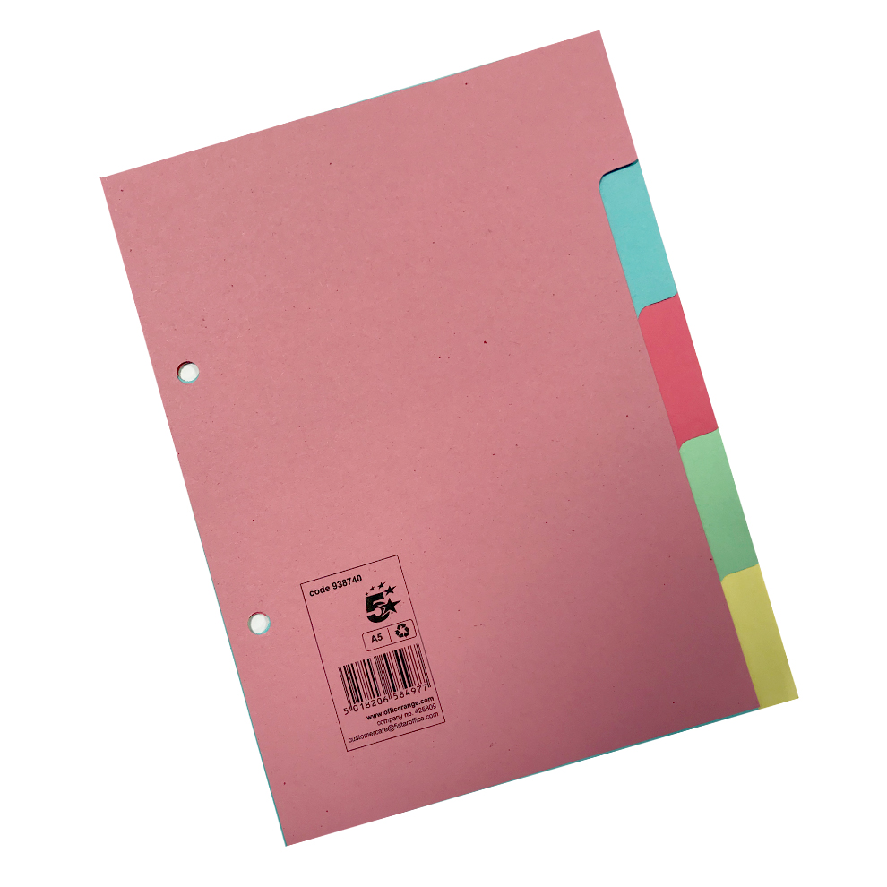 5 STAR DIVIDERS 5 PART A5 ASST 5 STAR DIVIDERS 5 PART A5 ASST