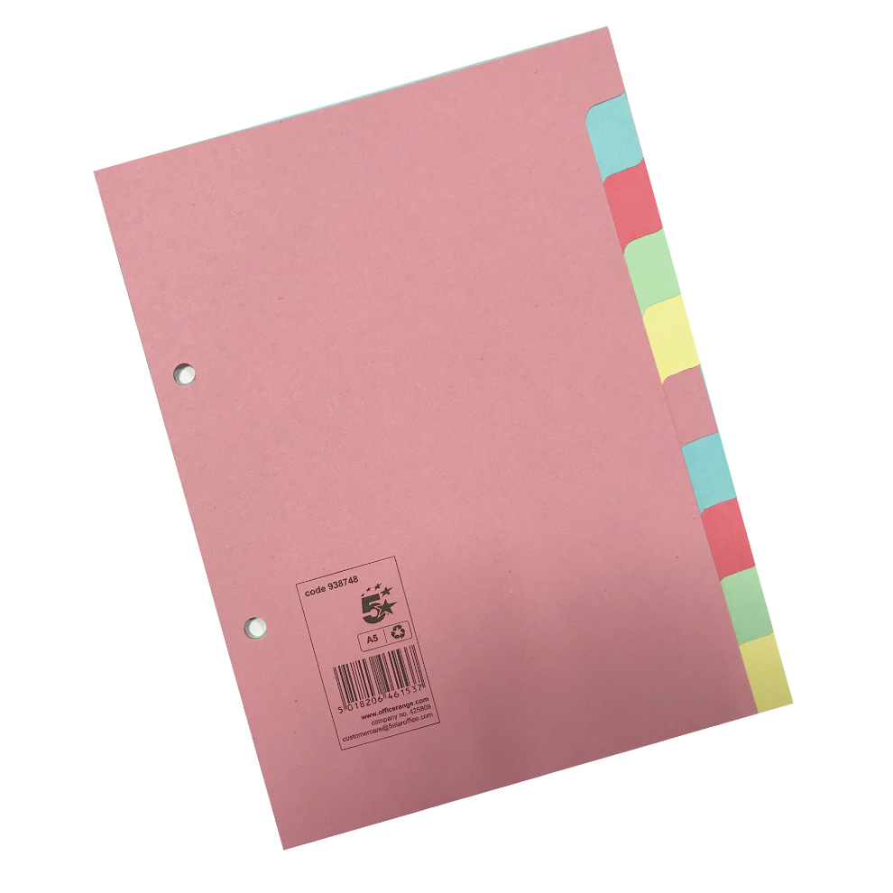 5 STAR DIVIDERS 10 PART A5 ASST 5 STAR DIVIDERS 10 PART A5 ASST