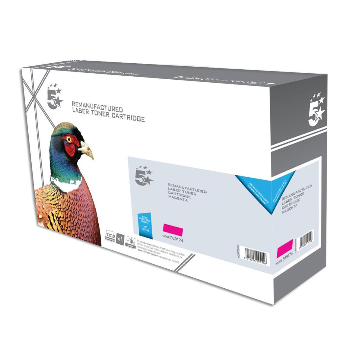 5 STAR HP TONER 312A MAGENTA CF383A 5 STAR HP TONER 312A MAGENTA CF383A