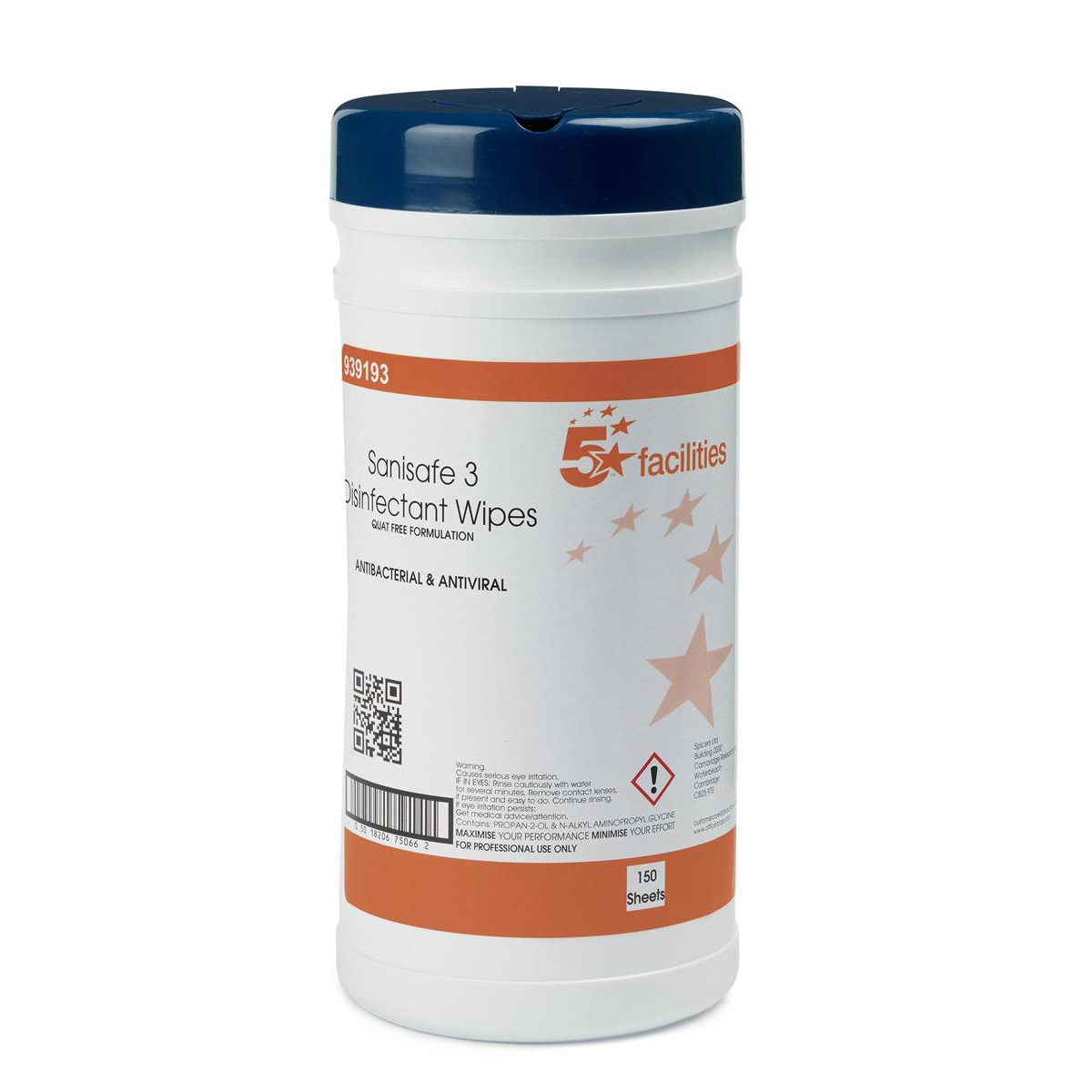 5 STAR ANTI-BACTERIAL WIPES PK150 5 STAR ANTI-BACTERIAL WIPES PK150