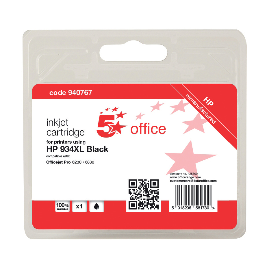 5 STAR HP INKJET 934 BLACK C2P23AE 5 STAR HP INKJET 934 BLACK C2P23AE