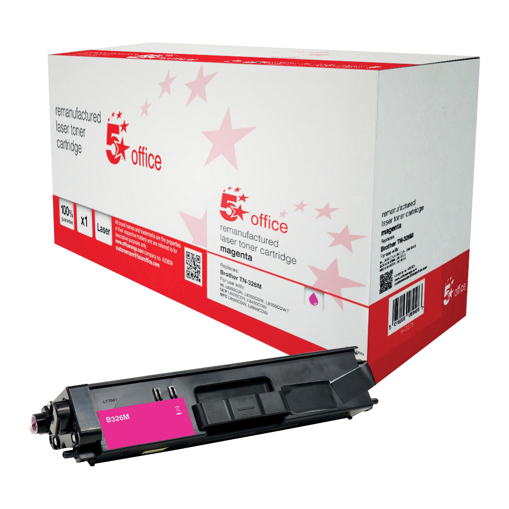 5 STAR BROTHER TONER HY MAGENTA TN326M 5 STAR BROTHER TONER HY MAGENTA TN326M