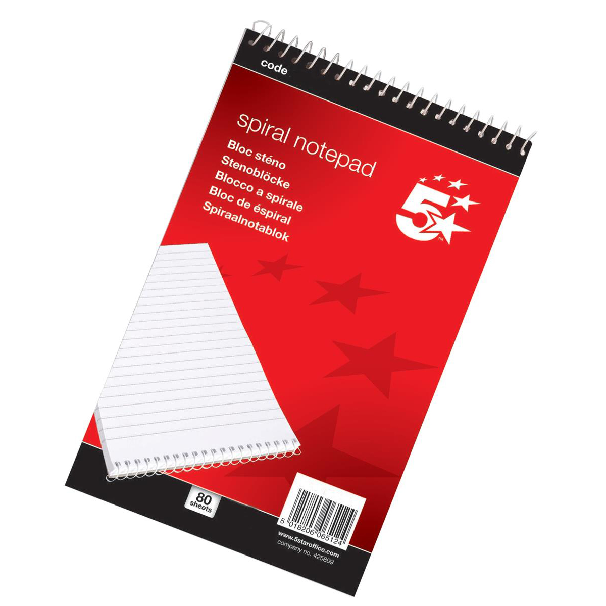 5 STAR SHORTHAND PAD A5 RULED 200 PAGES
