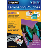 FELLOWES A3 LAMG POUCH 80M PK100 FELLOWES A3 LAMG POUCH 80M PK100