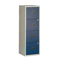 BISLEY 4 DRW HOME FILING GREY/BLUE BISLEY 4 DRW HOME FILING GREY/BLUE