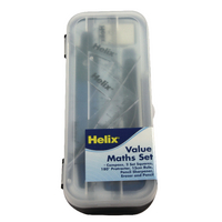 HELIX MATHS SET PLASTIC CASE PK12 HELIX MATHS SET PLASTIC CASE PK12