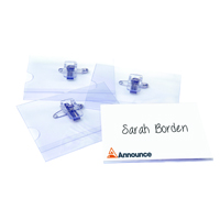 COMBI CLIP NAME BADGE 40X75MM PK50 COMBI CLIP NAME BADGE 40X75MM PK50