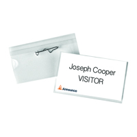 ANNOUNCE PIN NAME BADGE 54X90MM PK50 ANNOUNCE PIN NAME BADGE 54X90MM PK50