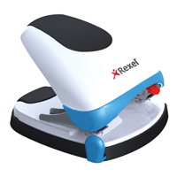 REXEL EASY TCH HOLE PUNCH 30SHT WHT/BLU